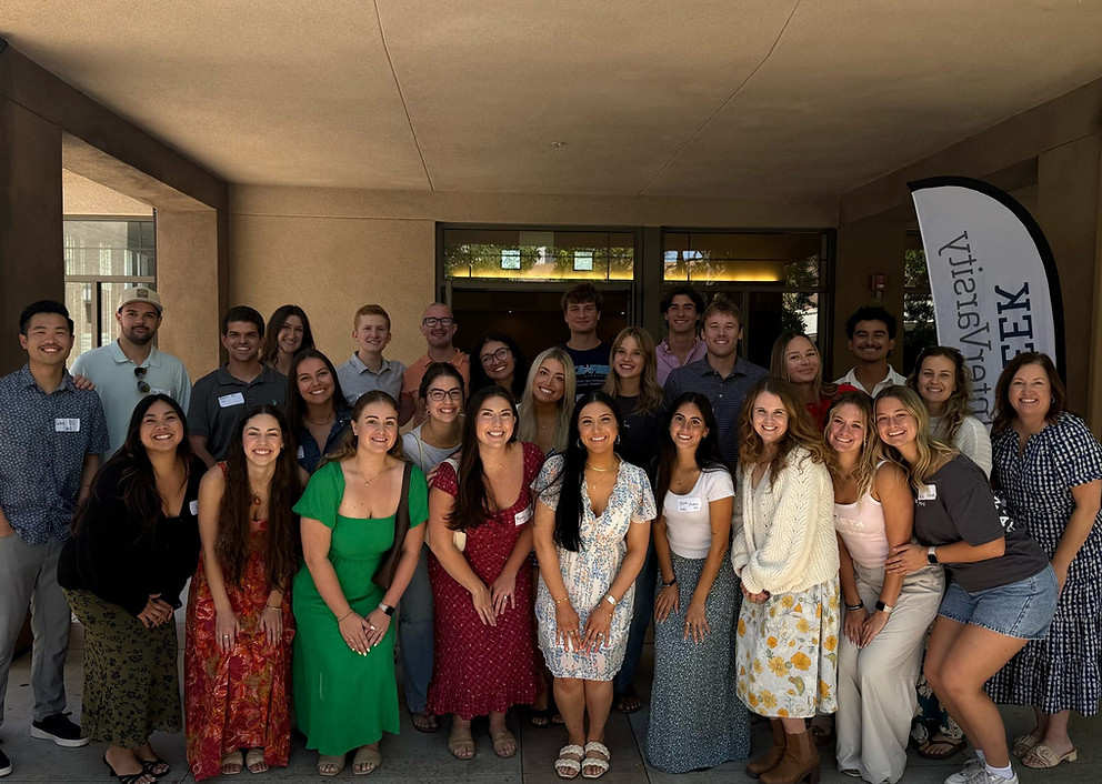 Greek IV alumni gathered together at a past event